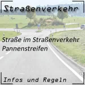 Pannenstreifen auf Straßen und Autobahnen