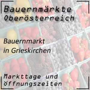 Bauernmarkt Grieskirchen mit den Öffnungszeiten